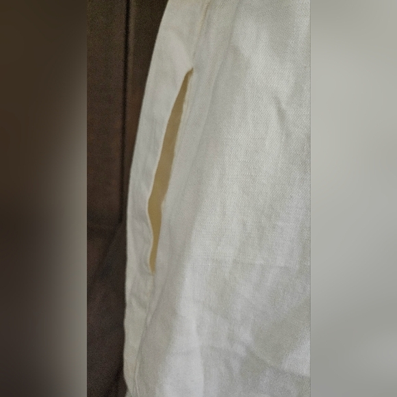 ANTHROPOLOGIE PILCRO Cream cotton contasting stich Cutout Midi Dress. XS NWT - Picture 12 of 14